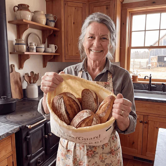 LoafNest 100% Cotton-Beeswax Bread Bags