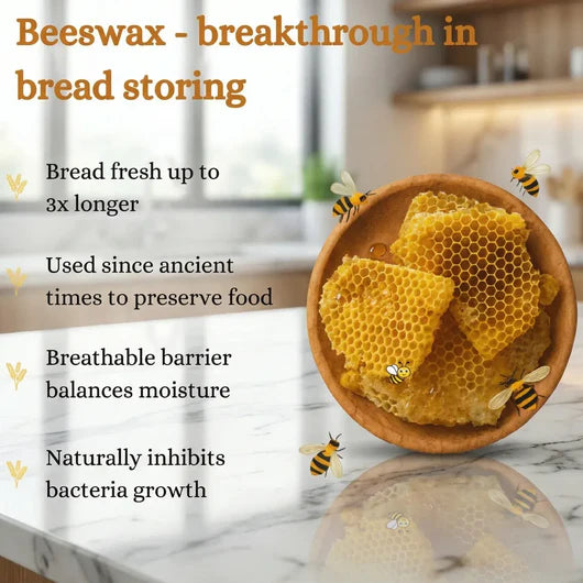 LoafNest 100% Beeswax Bread Bags