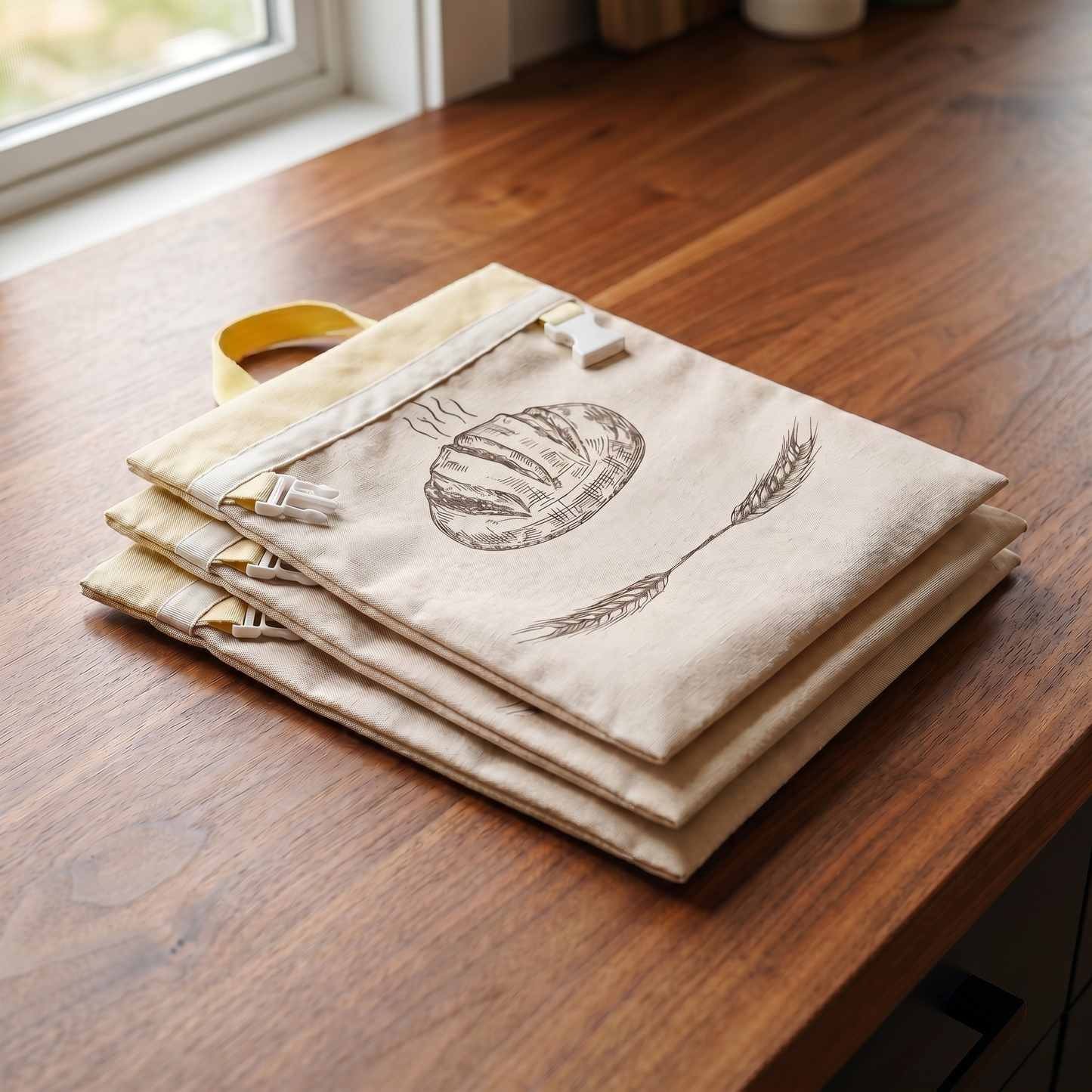 Colmena – Bolsa para pan de algodón y cera de abeja 100% natural