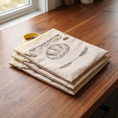 Colmena – Bolsa para pan de algodón y cera de abeja 100% natural