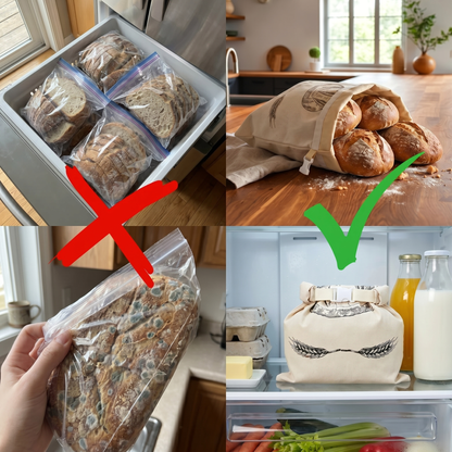 Colmena – Bolsa para pan de algodón y cera de abeja 100% natural